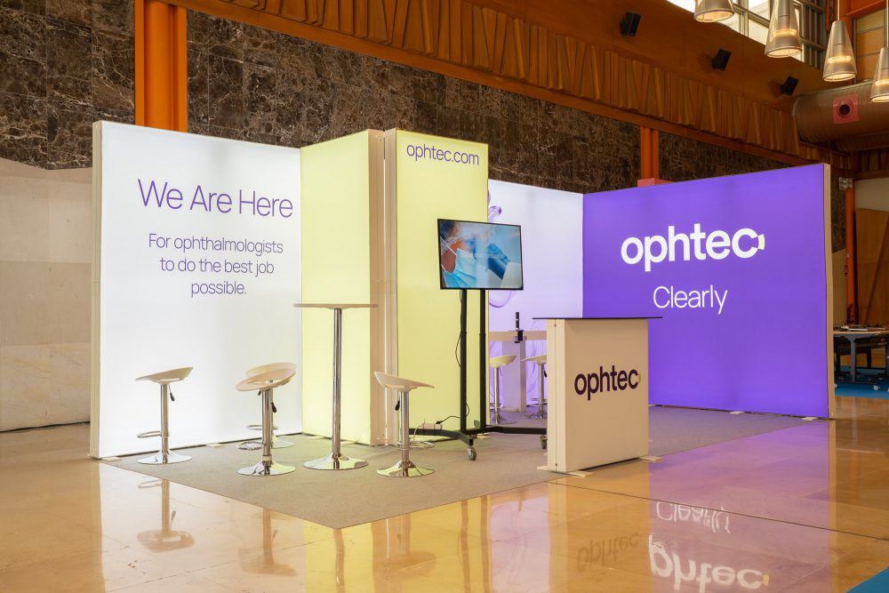 Stand Modular congreso Málaga - SECOIR 2023 para OPHTEC