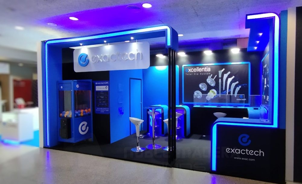 Montaje de stand en Salamanca para Exactech. Congreso SECOT 2023