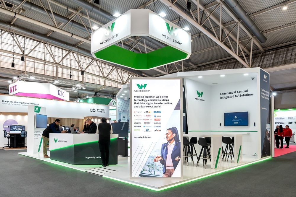 Stand para Wesco Anister en feria tecnológica ISE 2024 Barcelona