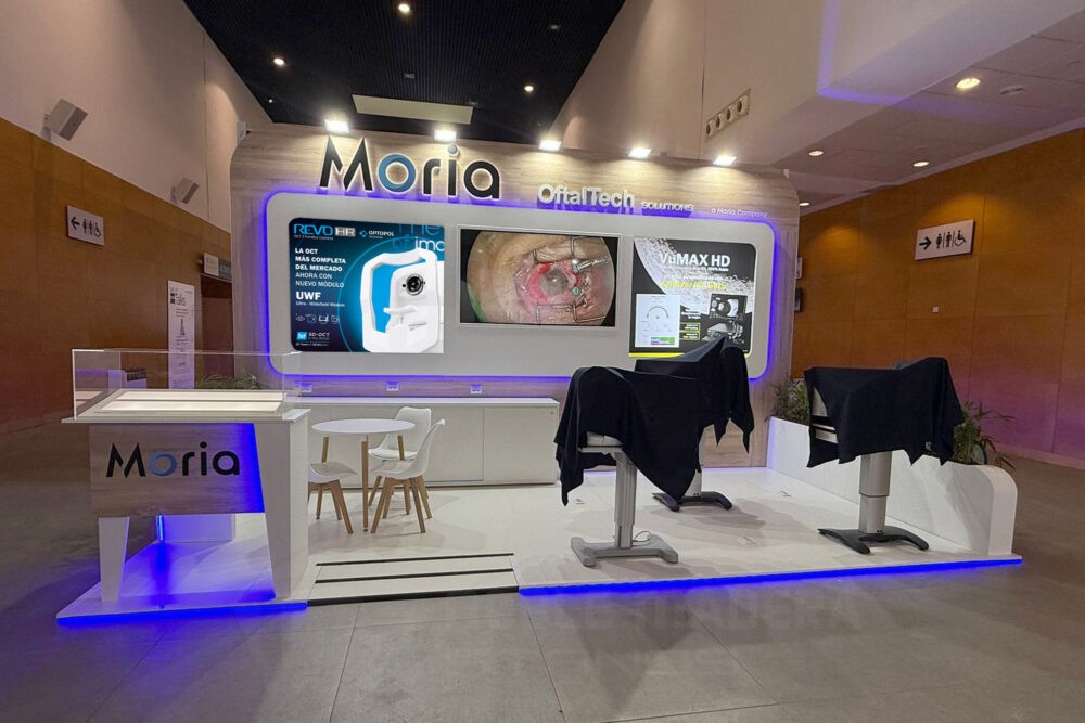 Diseño Stand OFTALTECH en congreso SECOIR 2025 celebrado en Madrid