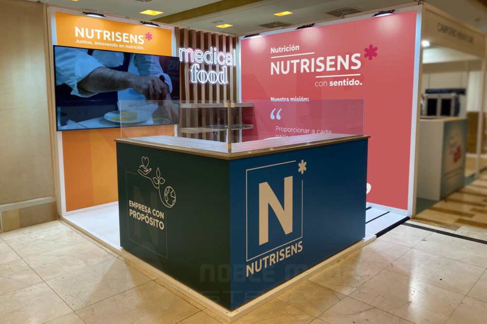 Stand de diseño en Toledo para NUTRISENS - congreso AEHH'25