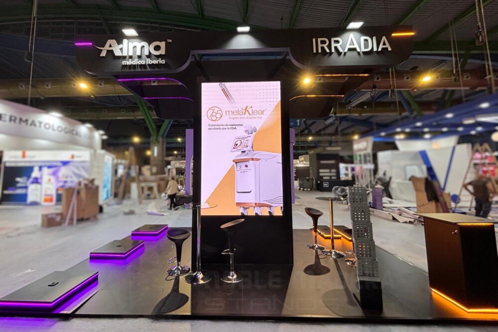 Stand para ALMA MÉDICA e IRRADIA en SEME'26 (Málaga)